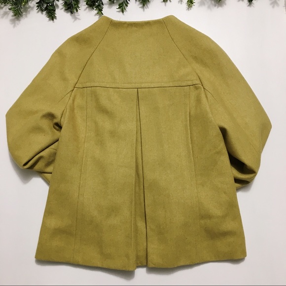 {Mossimo} Wool Blend Peacoat - Yellow/Green - Picture 6 of 6